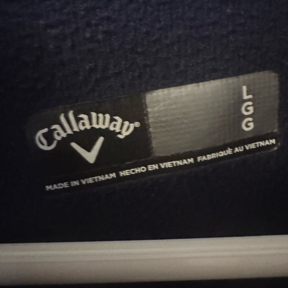Callaway Men's Dark Blue 1/4 Zip Sweatshirt - Picture 2 of 3